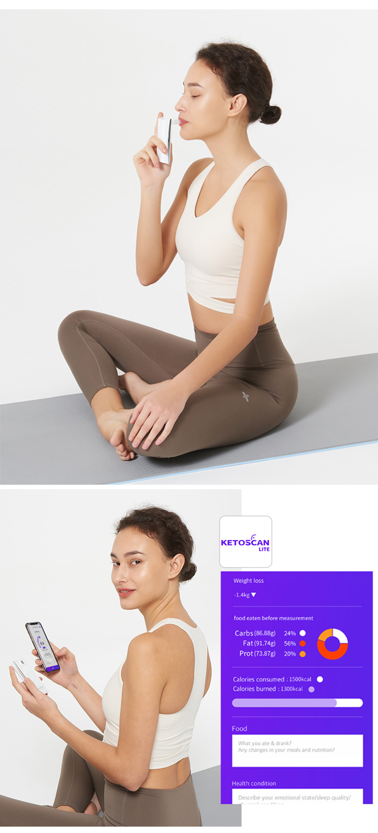 Keto, Ketone, LCHF, Breath acetone meter, Diet, blood ketone