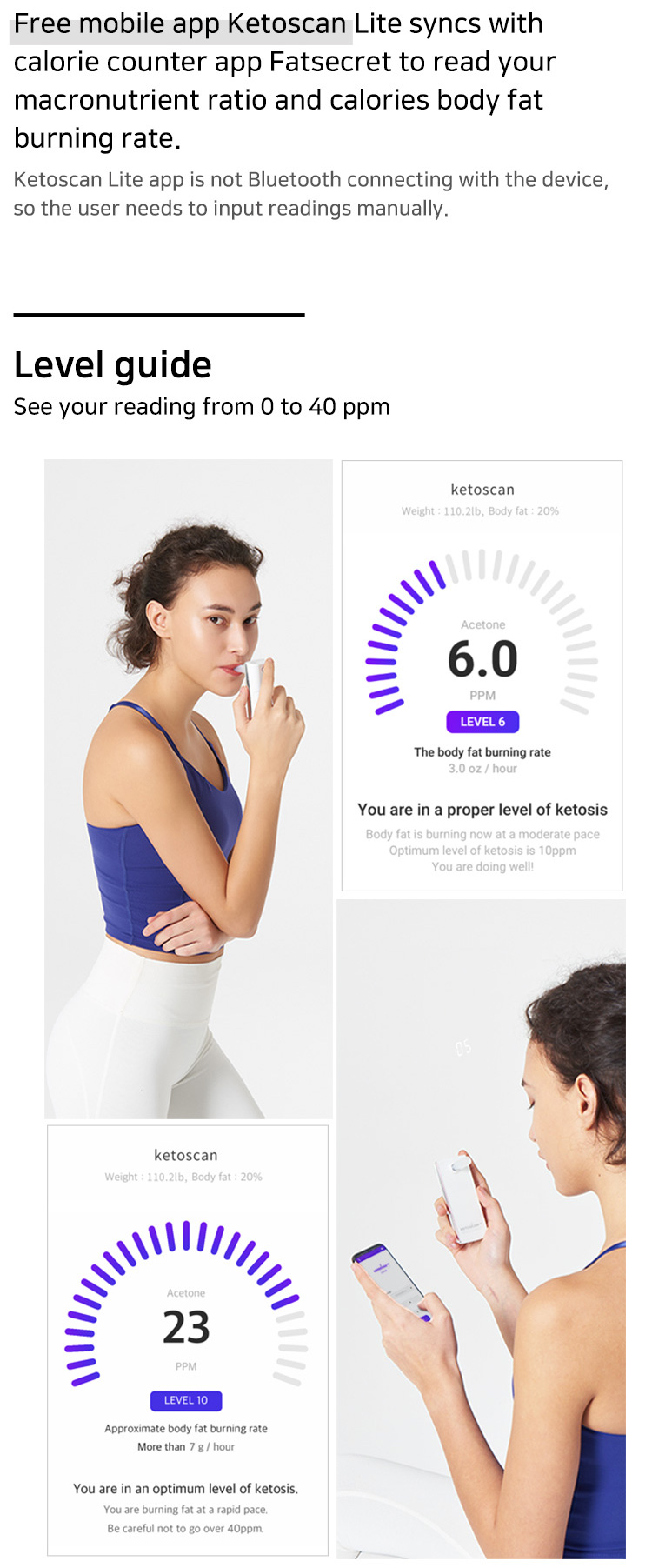 Keto, Ketone, LCHF, Breath acetone meter, Diet, blood ketone
